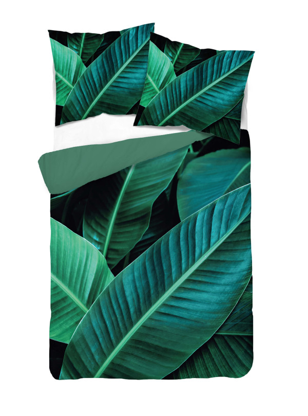 KOMPLET POŚCIELI 160x200 DWUSTRONNA 3D LIŚĆ 4190_A