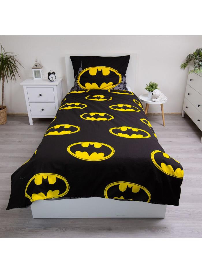 POŚCIEL 140x200 BATMAN CZARNY RYCERZ BAWEŁNA