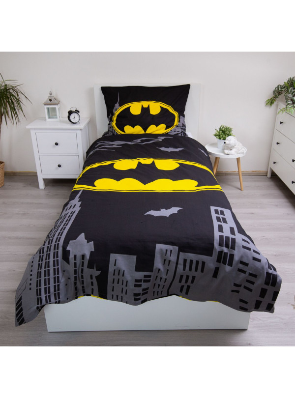 POŚCIEL 140x200 BATMAN CZARNY RYCERZ BAWEŁNA