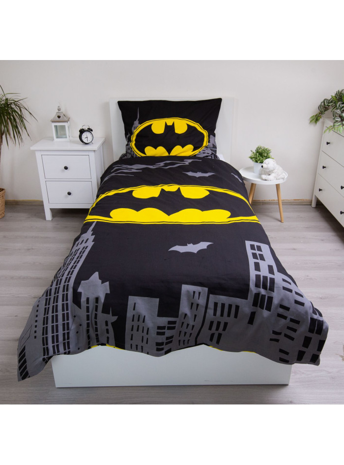 POŚCIEL 140x200 BATMAN CZARNY RYCERZ BAWEŁNA