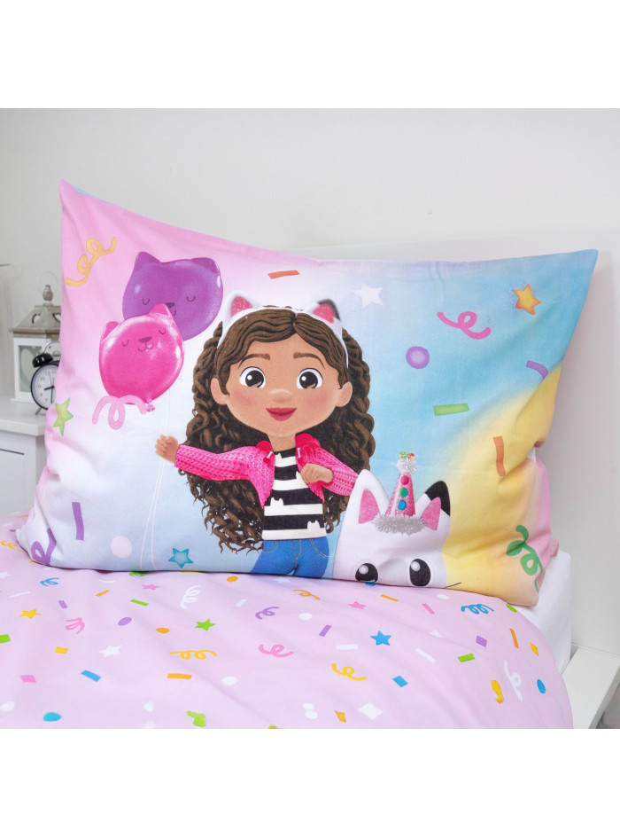 POŚCIEL 140x200 KOCI DOMEK GABI DLA DZIECI BALONY GB-018