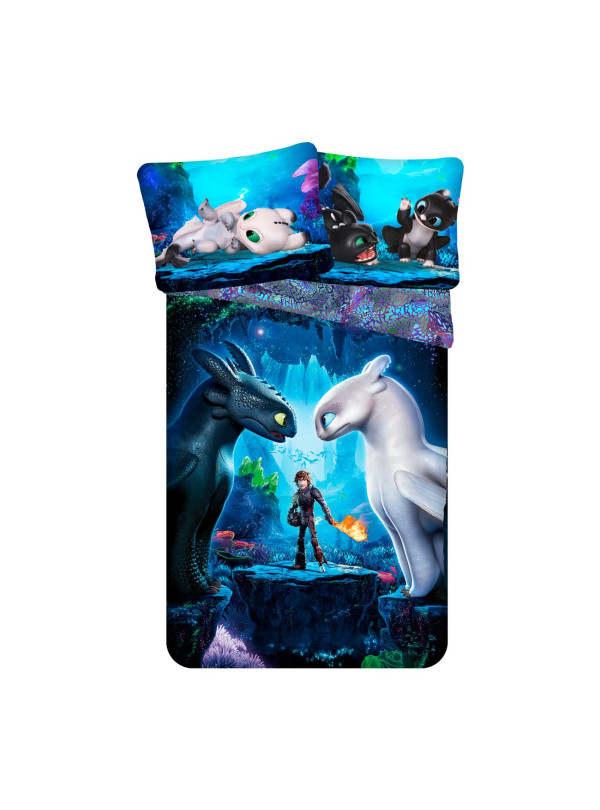 POŚCIEL 140x200 JAK WYTRESOWAĆ SMOKA SZCZERBATEK BAWEŁNA