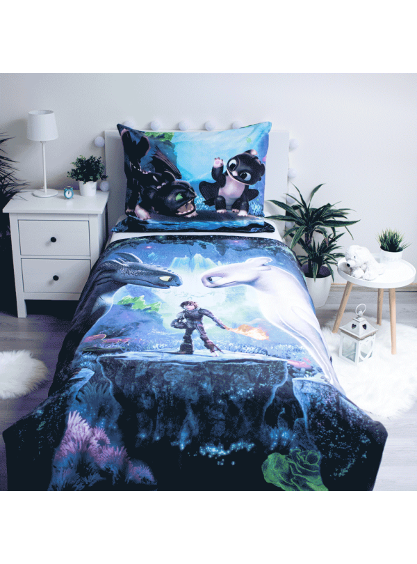 POŚCIEL 140x200 JAK WYTRESOWAĆ SMOKA SZCZERBATEK BAWEŁNA