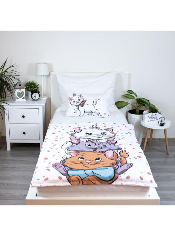 POŚCIEL DO ŁÓŻECZKA 100x135 KOTKA MARIE DISNEY MR-01