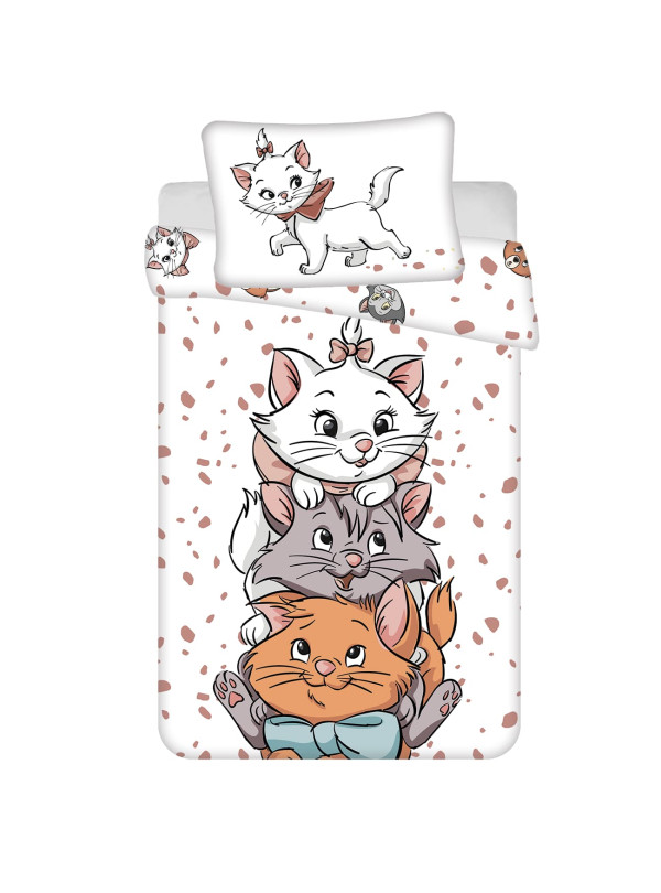 POŚCIEL DO ŁÓŻECZKA 100x135 KOTKA MARIE DISNEY MR-01