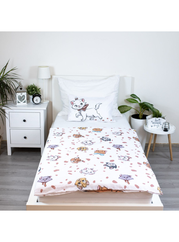 POŚCIEL DO ŁÓŻECZKA 100x135 KOTKA MARIE DISNEY MR-01