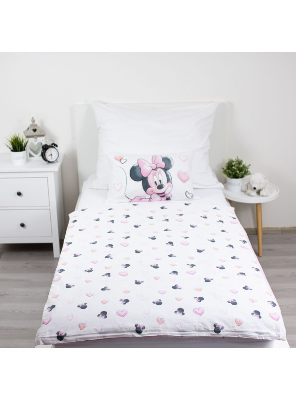 POŚCIEL DO ŁÓŻECZKA 100x135 cm MYSZKA MINNIE MN-192