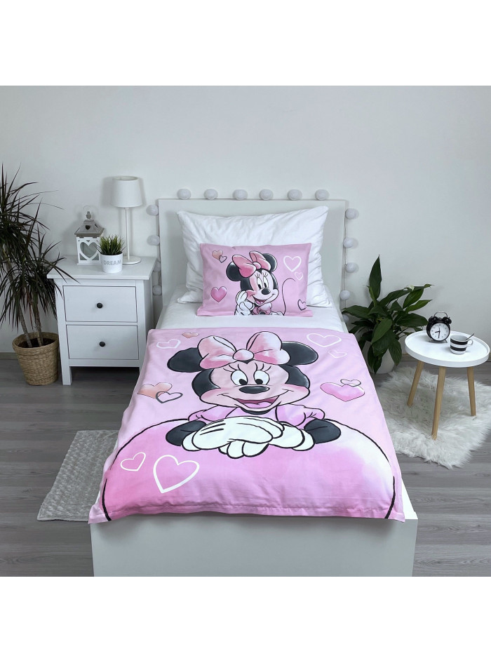POŚCIEL DO ŁÓŻECZKA 100x135 cm MYSZKA MINNIE MN-194