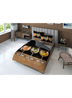 KOMPLET POŚCIELI 160x200 DWUSTRONNA 3D KIELISZKI