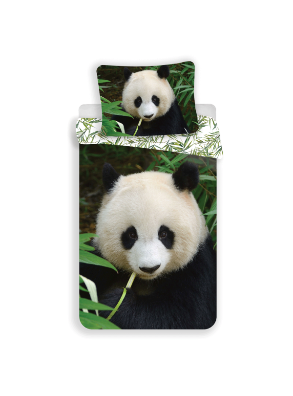POŚCIEL BAWEŁNIANA 140x200 CM PANDA