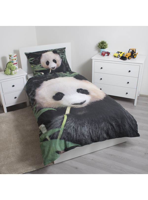 POŚCIEL BAWEŁNIANA 140x200 CM PANDA