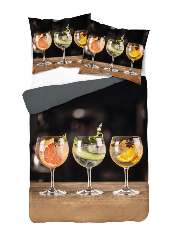 KOMPLET POŚCIELI 160x200 DWUSTRONNA 3D KIELISZKI