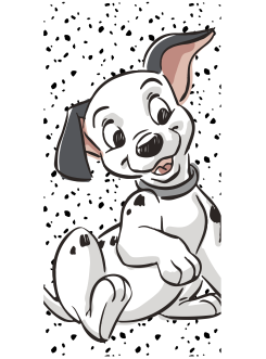 RĘCZNIK 101 DALMATYŃCZYKÓW 70x140 PLAŻOWY KĄPIELOWY