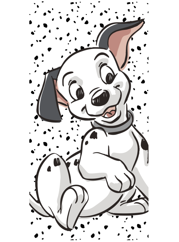 RĘCZNIK 101 DALMATYŃCZYKÓW 70x140 PLAŻOWY KĄPIELOWY