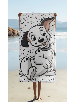 RĘCZNIK 101 DALMATYŃCZYKÓW 70x140 PLAŻOWY KĄPIELOWY 2