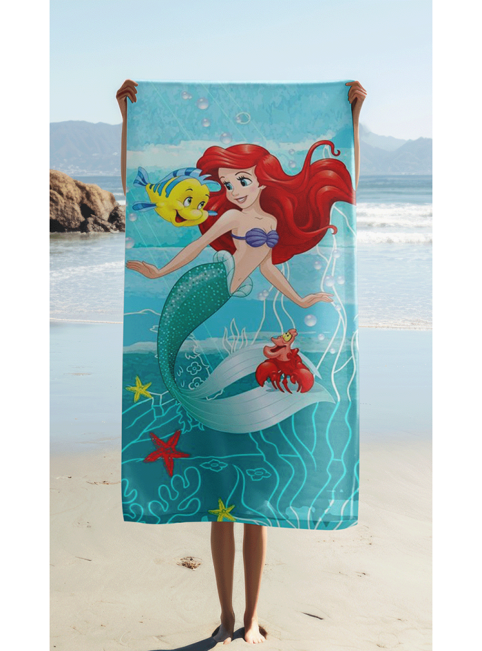 RĘCZNIK 70x140 KĄPIELOWY DZIECIĘCY SYRENKA ARIELKA AR-02