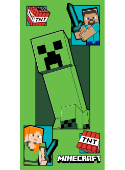 RĘCZNIK KĄPIELOWY PLAŻOWY 70x140 MINECRAFT ALEX STEVE MNC_26