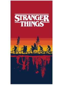 RĘCZNIK STRANGER THINGS 70x140 KĄPIELOWY PLAŻOWY