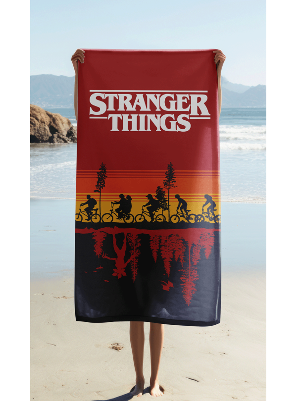 RĘCZNIK STRANGER THINGS 70x140 KĄPIELOWY PLAŻOWY