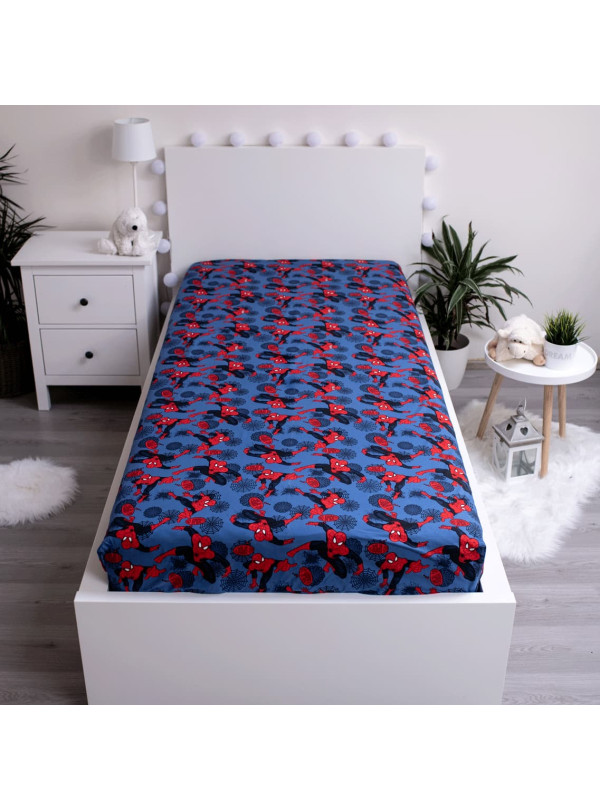 PRZEŚCIERADŁO Z GUMKA 90x200 SPIDERMAN SPD-01