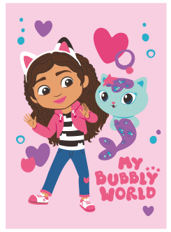 KOC KOCYK POLAROWY 100x150 PLED KOCI DOMEK GABI GAB-09