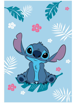 KOC KOCYK PLED 100x150 LILO I STITCH NIEBIESKI