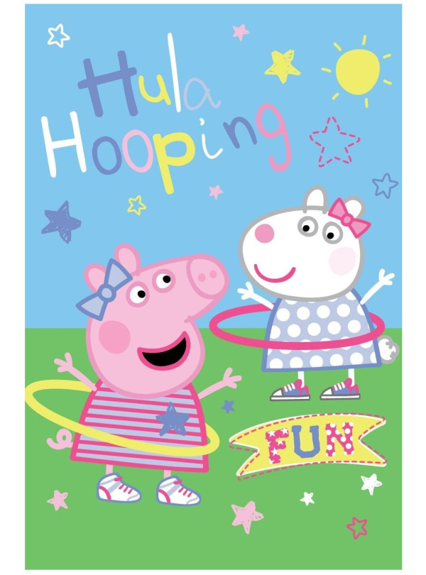 KOC KOCYK POLAROWY 100x150 PLED ŚWINKA PEPPA PEP-031