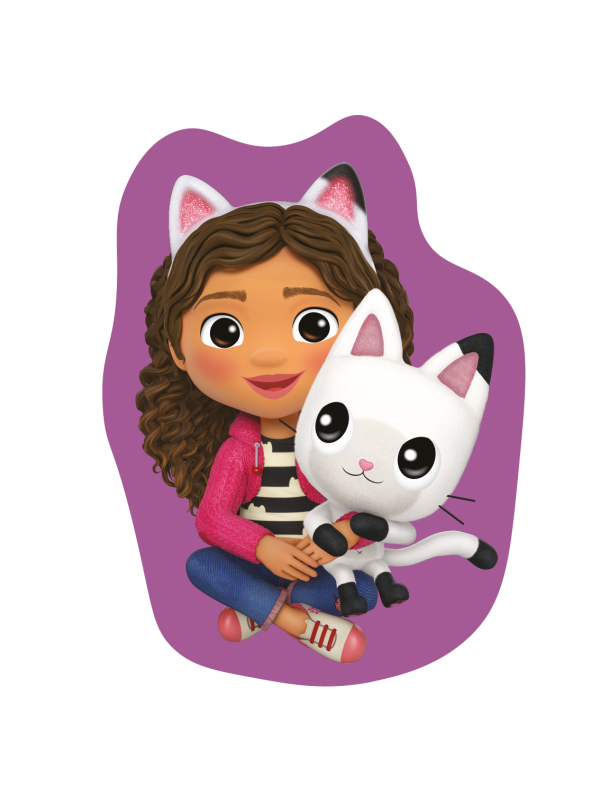 PODUSZKA KSZTAŁTKA 40cm DEKORACYJNA KOCI DOMEK GABI GB-02