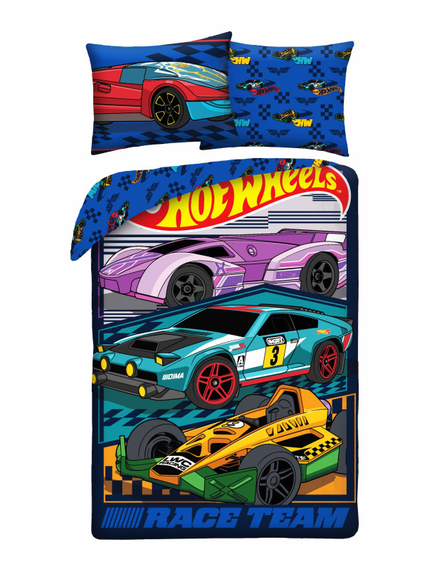 POŚCIEL 140x200 HOT WHEELS SAMOCHODY HTW-112