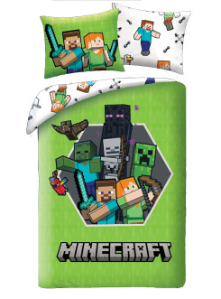 POŚCIEL 140x200 MINECRAFT ALEX STEVE CREEPER MNC-677