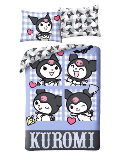 POŚCIEL 140x200 HELLO KITTY KUROMI HK-421