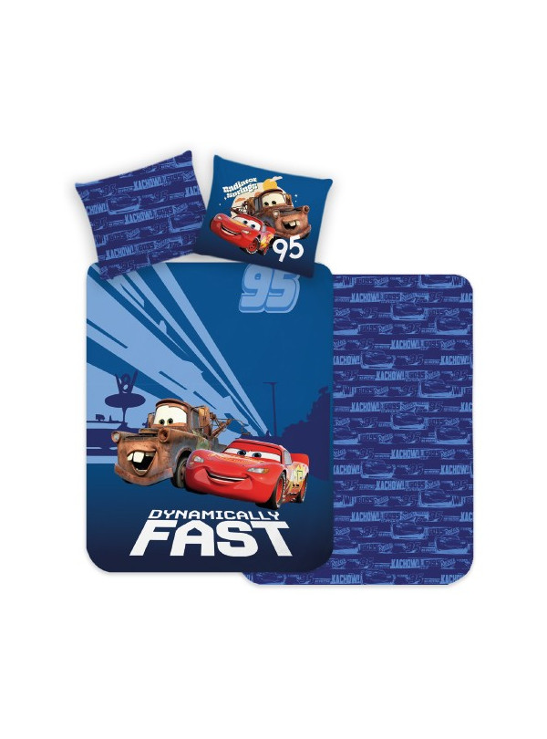 POŚCIEL 140x200 cm AUTA ZYGZAK MC QUEEN CAR-705