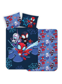 POŚCIEL DZIECIĘCA BAWEŁNIANA 160x200 SPIDERMAN SPIDEY SPD-205
