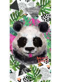RĘCZNIK 70x140 KĄPIELOWY PLAŻOWY PANDA ANIMAL PLANET