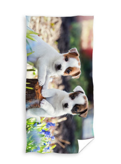 RĘCZNIK 70x140 KĄPIELOWY PLAŻOWY SŁODKIE PIESKI SZCZENIAKI TNL-11