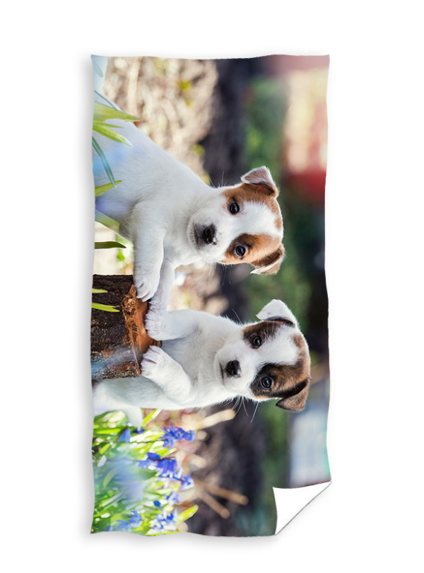 RĘCZNIK 70x140 KĄPIELOWY PLAŻOWY SŁODKIE PIESKI SZCZENIAKI TNL-11