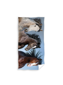 RĘCZNIK 70x140 KONIE KOŃ TNL-014