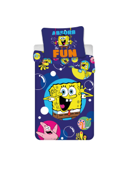 POŚCIEL SPONGEBOB 140x200 BAWEŁNIANA SP-1002