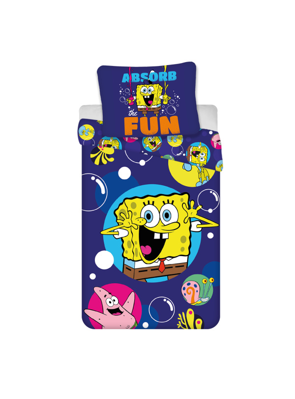 POŚCIEL SPONGEBOB 140x200 BAWEŁNIANA SP-1002