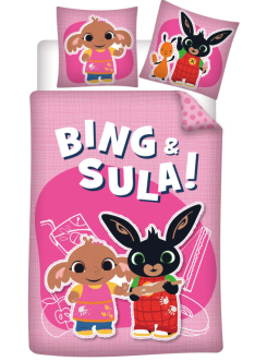 POŚCIEL DO ŁÓŻECZKA 100x135 DLA DZIECI KRÓLIK BING BG-135