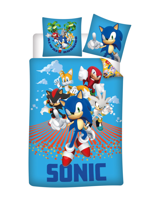 POŚCIEL DO ŁÓŻECZKA 100x135 DLA DZIECI SONIC SON-022