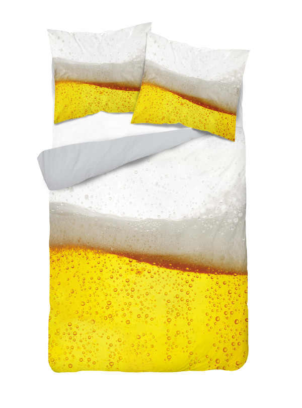 KOMPLET POŚCIELI 160x200 DWUSTRONNA 3D PIWO PIWKO