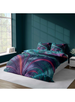KOMPLET POŚCIELI 160x200 DWUSTRONNA 3D LIŚĆ 4225_A 2