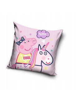 PODUSZKA 40x40 ŚWINKA PEPPA JEDNOROŻEC