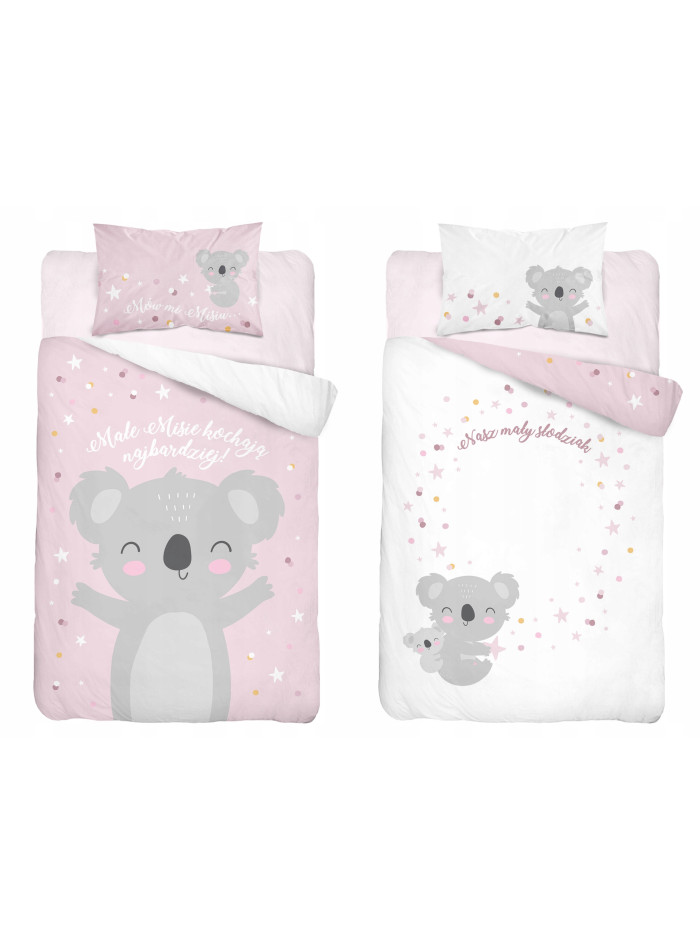POŚCIEL DO ŁÓŻECZKA 90x120 DLA DZIECI MIŚ KOALA SŁODZIAK 3955_B
