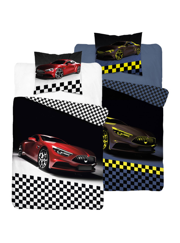 POŚCIEL 160x200 ŚWIECĄCA W CIEMNOŚCI AUTO SAMOCHÓD