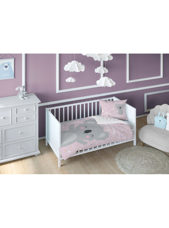 POŚCIEL DO ŁÓŻECZKA 90x120 DLA DZIECI MIŚ KOALA SŁODZIAK 3955_B