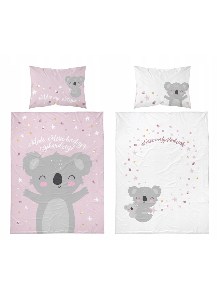 POŚCIEL DO ŁÓŻECZKA 90x120 DLA DZIECI MIŚ KOALA SŁODZIAK 3955_B