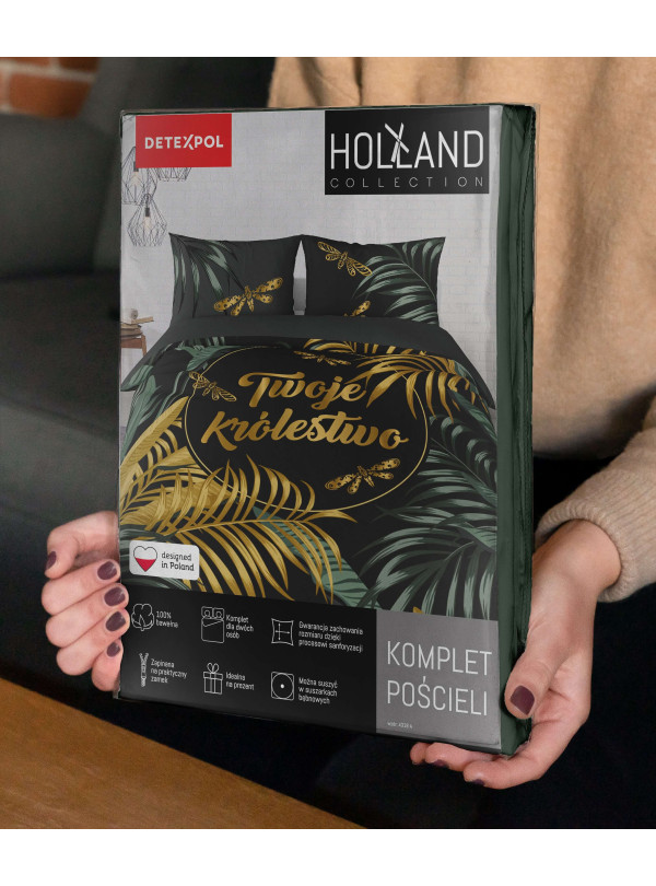 KOMPLET POŚCIELI 160x200 TWOJE KRÓLESTWO ZIELEŃ