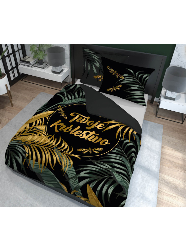 KOMPLET POŚCIELI 160x200 TWOJE KRÓLESTWO ZIELEŃ